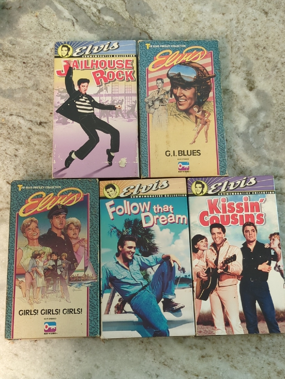 Elvis Presley Collectible Vintage Movie VHS Collection